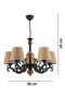 Opviq Fiona Hazeran Wood Negro, Blanco, Natural